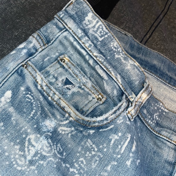 Amiri Jeans Flocked Size 32 - Picture 4 of 13